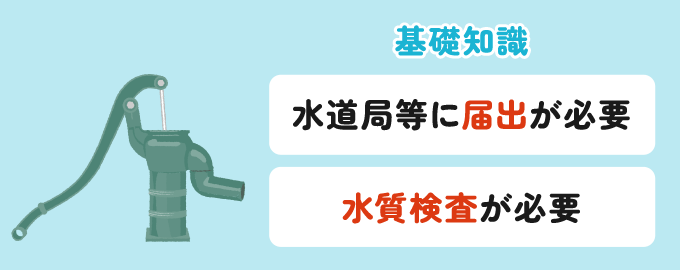 実は、井戸は届出を出したり水質検査をする必要があるため、すぐに井戸を使用することはできません。