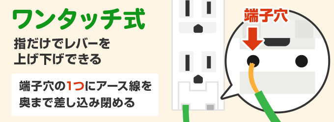 ワンタッチ式