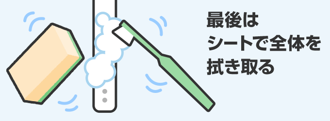 ノズルの汚れを落とす